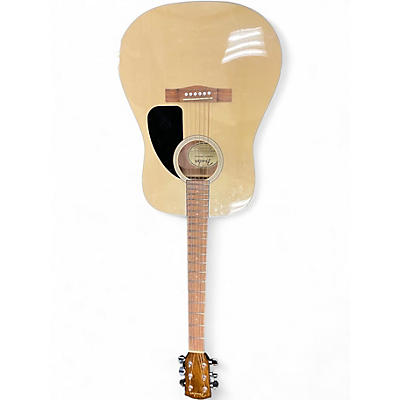 Used Fender CD60 Dreadnought Natural Acoustic Guitar