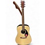 Used Fender CD60 Dreadnought Natural Acoustic Guitar Natural
