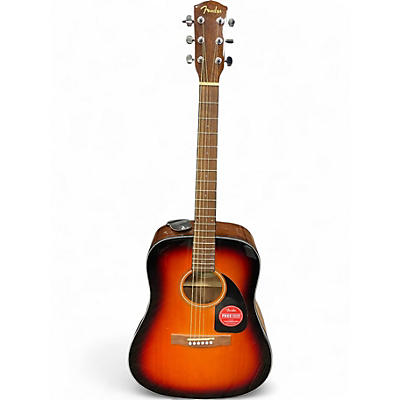 Used Fender CD60 Dreadnought Sunburst Acoustic Guitar