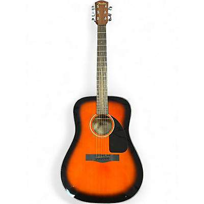 Used Fender CD60 Dreadnought Sunburst Acoustic Guitar