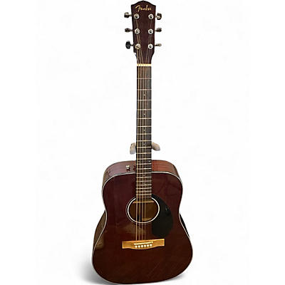 Used Fender CD60 Mahogany Mahogany Acoustic Guitar