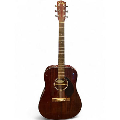 Used Fender CD60 Mahogany Mahogany Acoustic Guitar