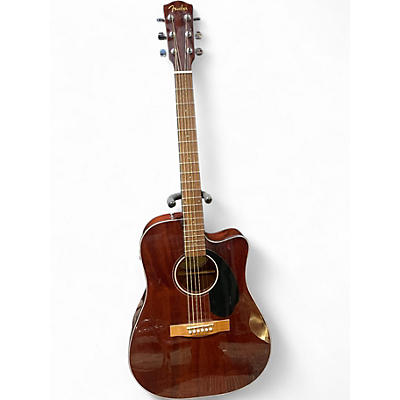 Used Fender CD60 Mahogany Natural Acoustic Guitar