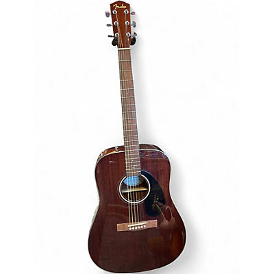 Used Fender CD60 Mahogany Natural Acoustic Guitar