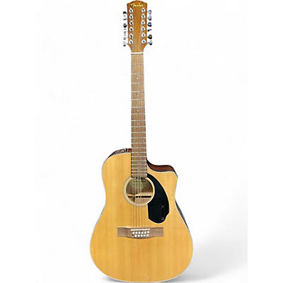 Fender Used Fender CD60 SCE-12 Natural 12 String Acoustic Electric Guitar