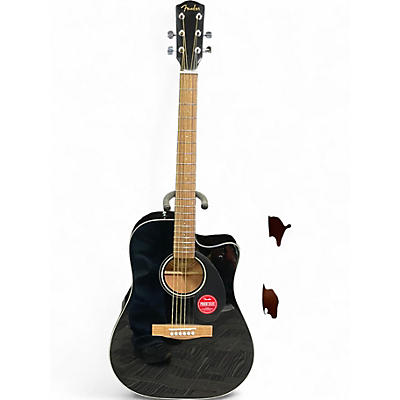 Used Fender CD60 SCE Black Acoustic Electric Guitar