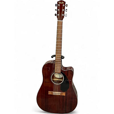 Used Fender CD60 SCE Mahogany Acoustic Guitar