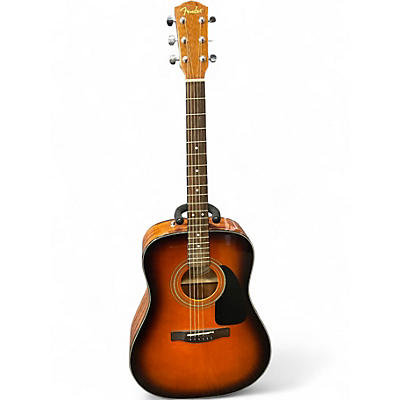Used Fender CD60 sunburst Acoustic Guitar