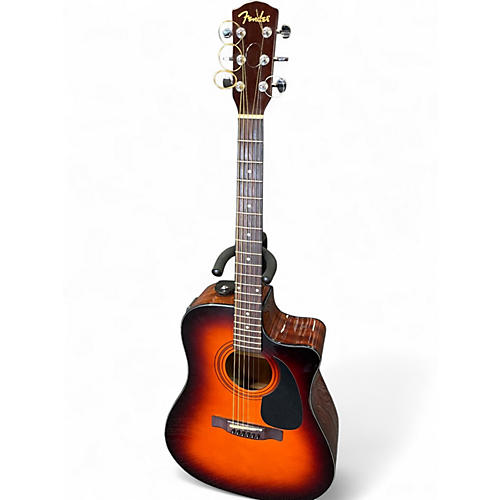 Used Fender CD60CE Dreadnought 2 Color Sunburst Acoustic Electric Guitar 2 Color Sunburst