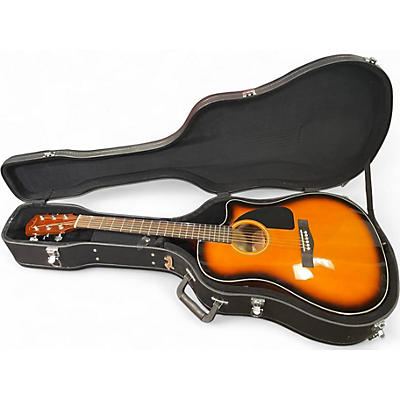 Used Fender CD60CE Dreadnought 2 Tone Sunburst Acoustic Electric Guitar