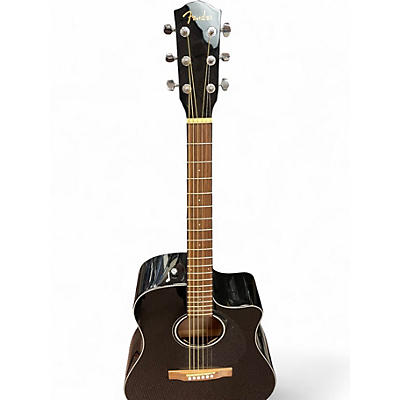 Used Fender CD60CE Dreadnought Black Acoustic Electric Guitar