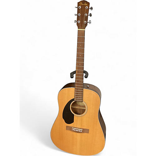 Used Fender CD60CE Dreadnought Natural Acoustic Electric Guitar Natural