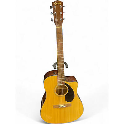 Used Fender CD60CE Dreadnought Natural Acoustic Electric Guitar