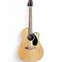 Used Fender CD60CE Dreadnought Natural Acoustic Electric Guitar Natural