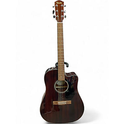 Used Fender CD60CE Mahogany Mahogany Acoustic Electric Guitar