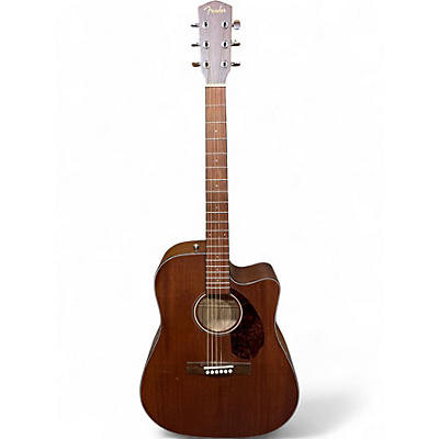 Used Fender CD60CE Mahogany Natural Acoustic Electric Guitar