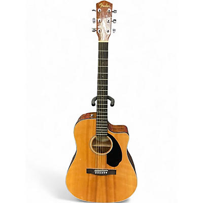 Used Fender CD60CE Mahogany Natural Acoustic Electric Guitar