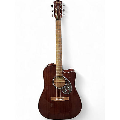 Used Fender CD60CE Mahogany Natural Acoustic Electric Guitar