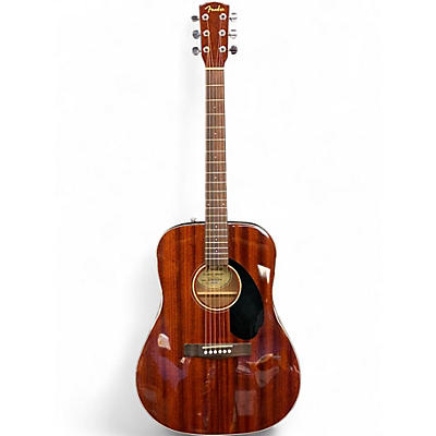 Used Fender CD60S All Mahogany Natural Acoustic Guitar