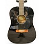 Used Fender CD60S Black Acoustic Guitar Black