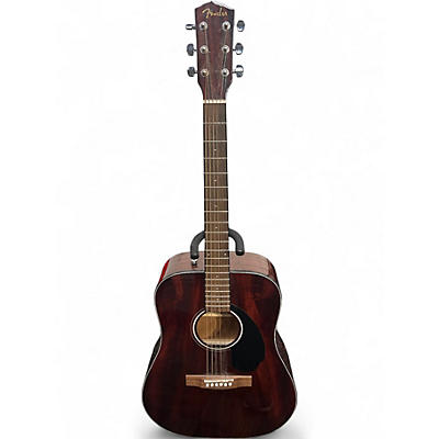Used Fender CD60S Brown Acoustic Guitar