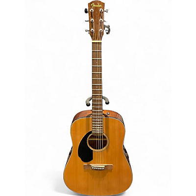 Used Fender CD60S Dreadnought Left-Handed Natural Acoustic Guitar