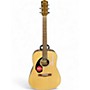 Used Fender CD60S LEFT HANDED Natural Acoustic Guitar Natural