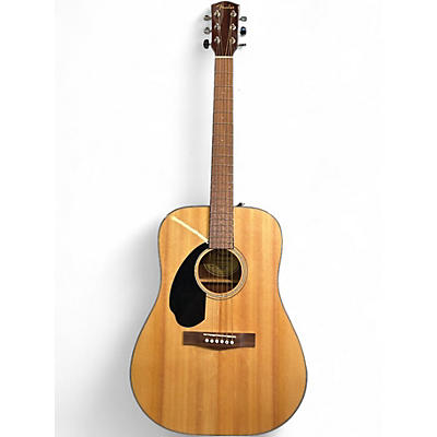 Used Fender` CD60S LH Natural Acoustic Guitar
