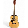 Used Fender CD60S LH Natural Acoustic Guitar Natural