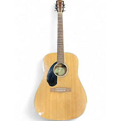 Used Fender CD60S LH Natural Acoustic Guitar