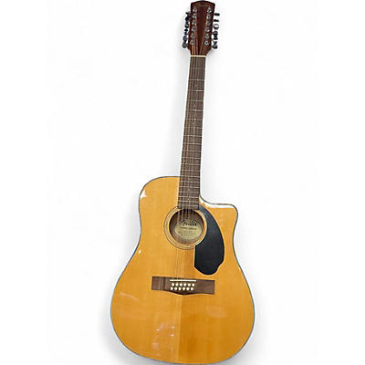Used Fender CD60SCE-12 Natural 12 String Acoustic Electric Guitar
