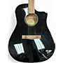 Used Fender CD60SCE Black Acoustic Electric Guitar Black