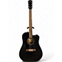 Used Fender CD60SCE Black Acoustic Electric Guitar Black