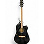 Used Fender CD60SCE Black Acoustic Electric Guitar Black