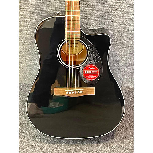 Fender Used Fender CD60SCE Black Acoustic Guitar Black