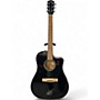 Used Fender CD60SCE Dreadnought Black Acoustic Electric Guitar Black