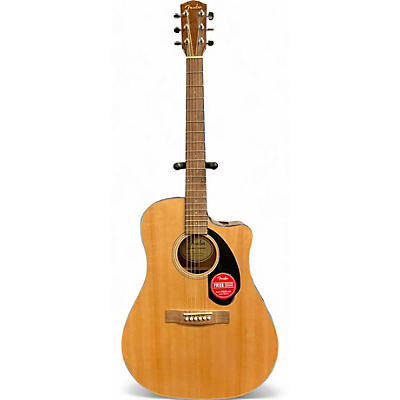 Fender Used Fender CD60SCE Dreadnought Natural Acoustic Electric Guitar