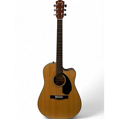 Fender Used Fender CD60SCE Dreadnought Natural Acoustic Electric Guitar