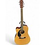 Used Fender CD60SCE LH Natural Acoustic Electric Guitar Natural