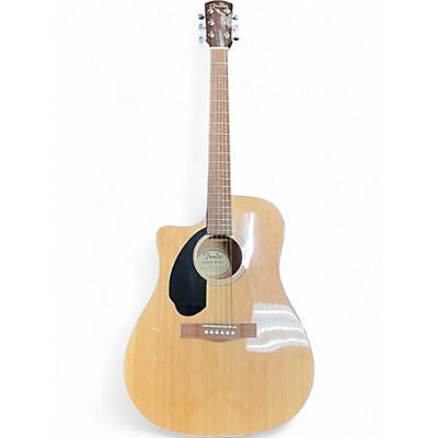 Used Fender CD60SCE LH Natural Acoustic Guitar