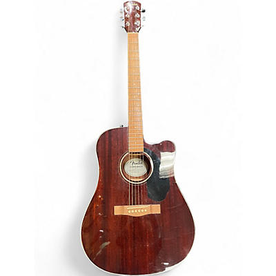 Used Fender CD60SCE Mahogany Natural Acoustic Electric Guitar