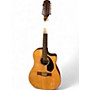 Used Fender CD60SCE Natural 12 String Acoustic Guitar Natural