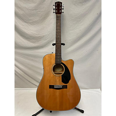 Fender Used Fender CD60SCE Natural Acoustic Electric Guitar