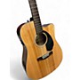 Used Fender CD60SCE Natural Acoustic Electric Guitar Natural