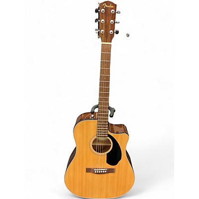 Used Fender CD60SCE Natural Acoustic Electric Guitar