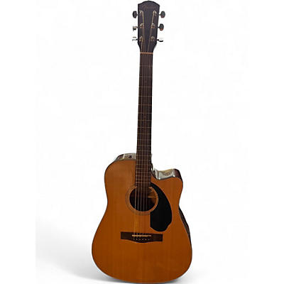 Used Fender CD60SCE Natural Acoustic Electric Guitar
