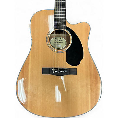 Used Fender CD60SCE Natural Acoustic Electric Guitar