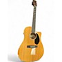 Used Fender CD60SCE Natural Acoustic Electric Guitar Natural