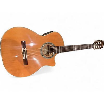 Used Fender CDN240SCE Natural Classical Acoustic Electric Guitar