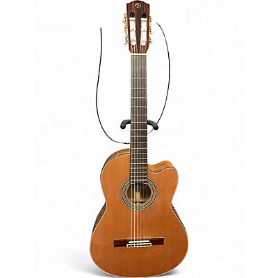 Used Fender CG24SCE Natural Classical Acoustic Electric Guitar